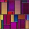 Seamless textured stained glass panel