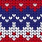 Seamless three colors Christmas Knitted Pattern
