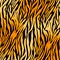 seamless tiger print pattern and background vector illustration