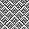 Seamless tile of a Japanese wave pattern, ripple pattern of Meiji period