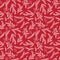 Seamless Tileable Christmas Holiday Floral Background Pattern