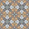 Seamless tileable decorative pattern in stained-glass window style