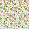 Seamless, Tileable Farming or Gardening Themed Vector Background