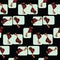 Seamless tiled pattern of birds