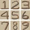 Seamless Tiling Driftwood numbers 1 - 9