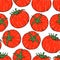 Seamless tomato pattern