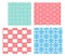 Seamless tracery pattern in modern Korean style