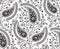 Seamless tradition Indian paisley pattern