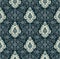 Seamless traditional Asian damask pattern design