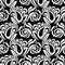 Seamless traditional indian paisley damask pattern