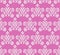 Seamless traditional indian pink damask pattern