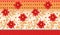 Seamless traditional indian textile flower border