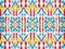 Seamless Traditional Pattern. Rich Repeated Ikat