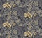 Seamless traditional silk design flower pattern background