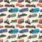 Seamless train pattern