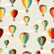 Seamless travel pattern of hot air balloons