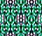 Seamless tribal background. Modern abstract print in green.