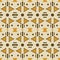 Seamless tribal contrast pattern orange and brown colors
