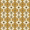 Seamless tribal ethnic composite pattern of triangles and dots