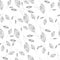 Seamless tropical pattern with simple leaves