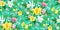 Seamless tropical spring floral background