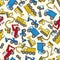 Seamless truck pattern