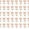 Seamless tulip flower background pattern