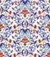 Seamless Turkish colorful pattern. Vintage multicolor pattern in Eastern style.