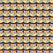 Seamless ultramodern style pattern with abstract cats faces. Perfect retro print for tee, paper, textile and fabric. Vintage