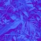 Seamless Ultraviolet Hawaiian tropical pattern with, palm leaves and flowers.