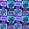 Seamless urban funky textile pattern