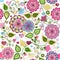 Seamless valentine colorful pattern