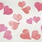 Seamless Valentine`s day watercolor hearts background