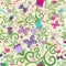 Seamless valentine vivid pattern