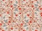 Seamless valentines decor pattern with flowers