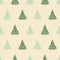 Seamless vecctor pattern with spruce trees in light colors