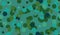 Seamless vector abstract green bubbling mixture pattern