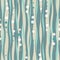 Seamless vector abstract pattern with waves and bubbles in pastel blue-gray colors. Endless wavy background