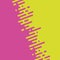 Seamless vector abstract transition of two colors. Rounded lines blended in. Pink and green contrast