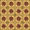 Seamless vector authentic fabric pattern with african adinkra symbols