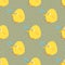Seamless vector baby pattern with cute little chickens