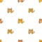 Seamless vector background for kids with cute cartoon tiger, lion, cheetah and leopard