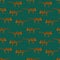 Seamless vector childish pattern with stylized tigers