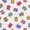 Seamless vector colorful turtles pattern