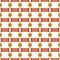 Seamless vector fashion pattern with thin red straps