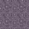 Seamless vector floral pattern. Dark grey hand drawn background with abstract flowers.