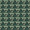 Seamless vector geometric pattern with textured green triangles