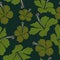 Seamless Vector Hibiscus green hawaiian design Pattern. Great for Fabrics, Scrap booking, bullet journal, textiles, blankets,