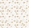 Seamless vector japanese traditional geometric pattern design with flower symbols. design for textile, packaging, covers