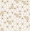 Seamless vector japanese traditional geometric pattern design with flower symbols.design for textile, packaging, covers